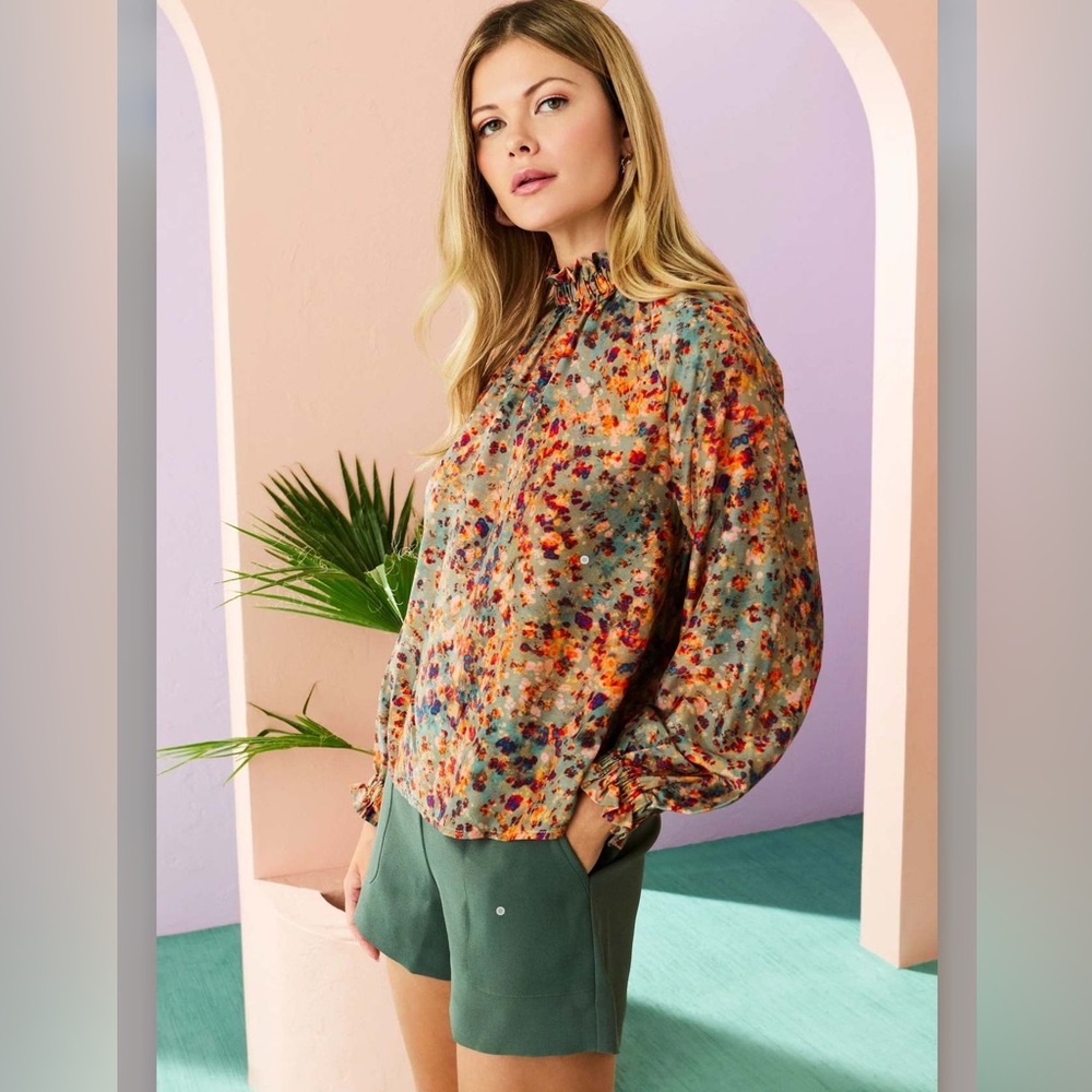 MARIE OLIVER  JUNE BLOUSE - SAGE REEF